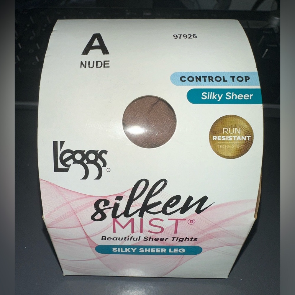 L'eggs Silken Mist Silky Sheer Cool Comfort Control Top Panty, Size A Nude 97926
